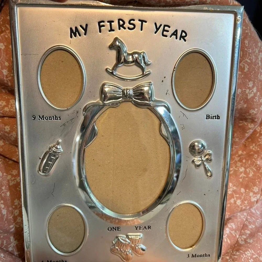 My First Year Silver Frame